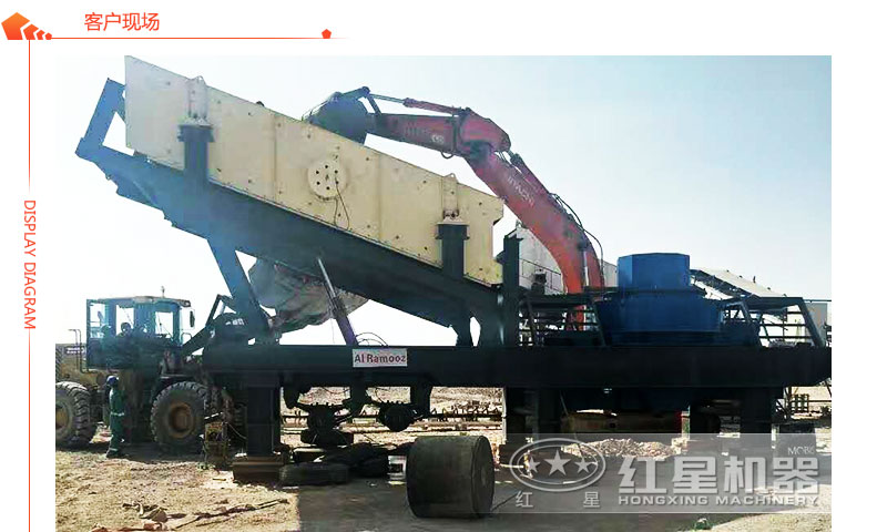 車載流動式打沙機(jī)作業(yè)現(xiàn)場